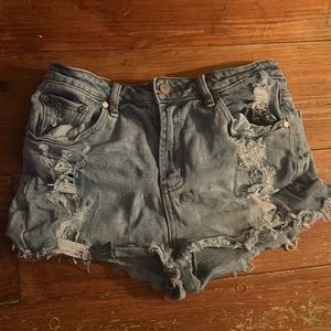 The brand is almost famous. These are light wash.